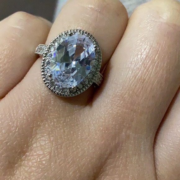 NEW Stamped 925 Silver Big stone ring - Picture 3 of 5